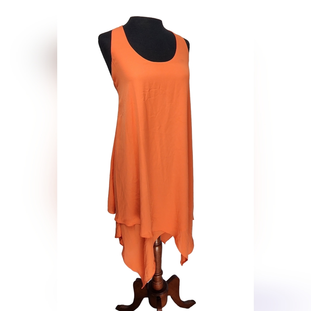 ❤️ NWT MAX & CLEO SUMMER DRESS "CLARISSA" SIZE 2 BRIGHT MANGO ❤️